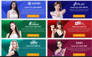 Sảnh casino live có sức hấp dẫn lớn tại cổng 868H